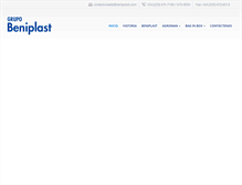 Tablet Screenshot of beniplast.com